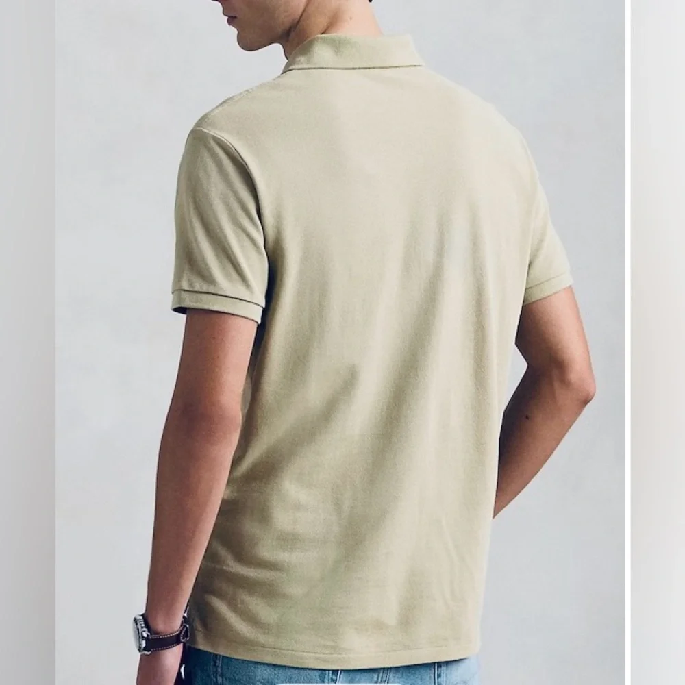 Polo Ralph Lauren Men’s Sz XL Beige Iconic Mesh Knit‎ Polo Shirt